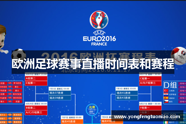 欧洲足球赛事直播时间表和赛程